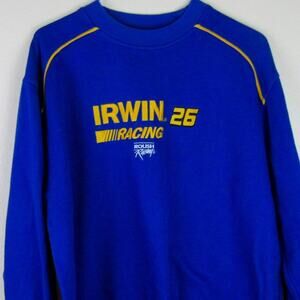 Chase Authentic Sweatshirt Medium Blue/Yellow Roush Racing Kenny Irvin 26